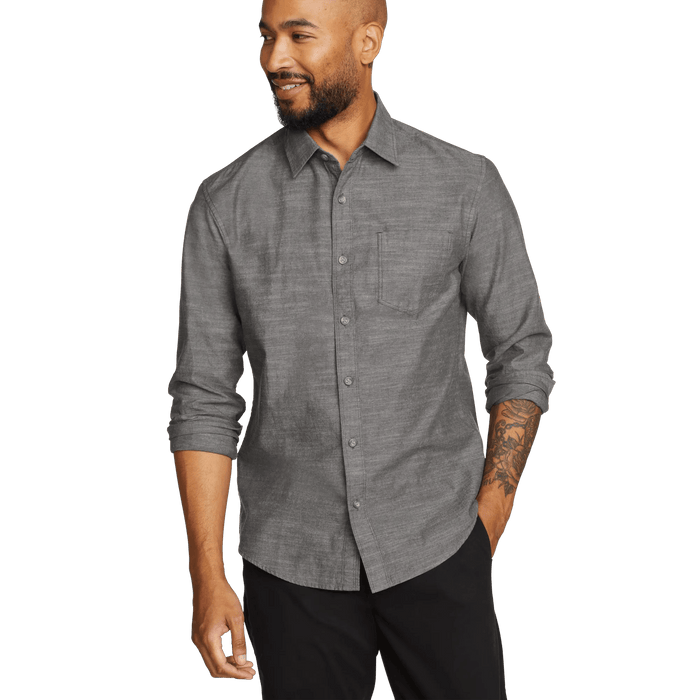 Men's Camano Long-Sleeve Shirt-Gray-Regular-4