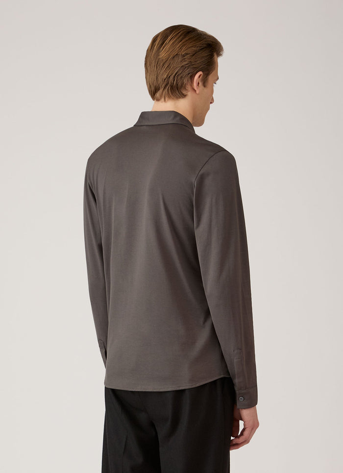 Men's Classic Jersey Shirt in Anthracite