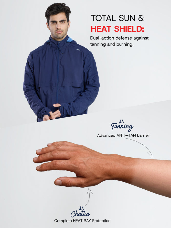 Men's Dark Blue Sun Jacket | AirDrive™