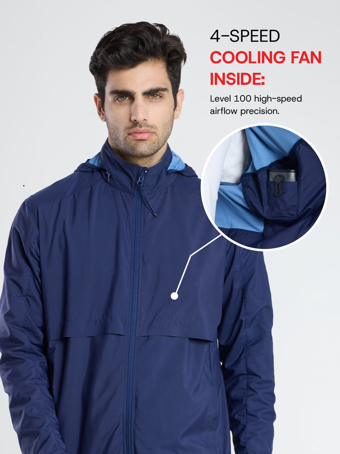 Men's Dark Blue Sun Jacket | AirDrive™