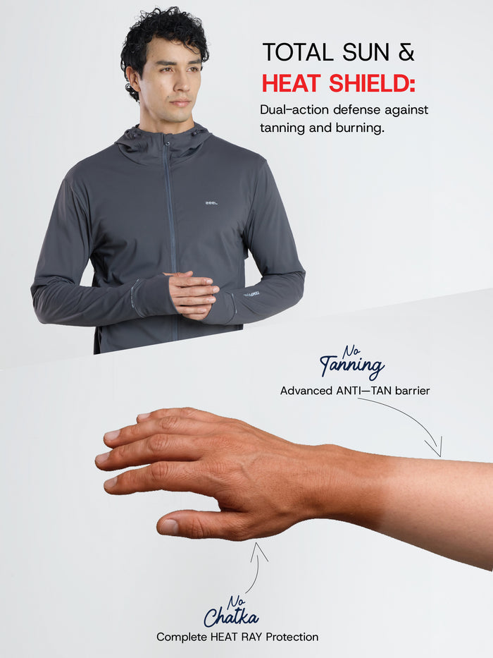Men's Dark Blue Sun Jacket | AirWeave™