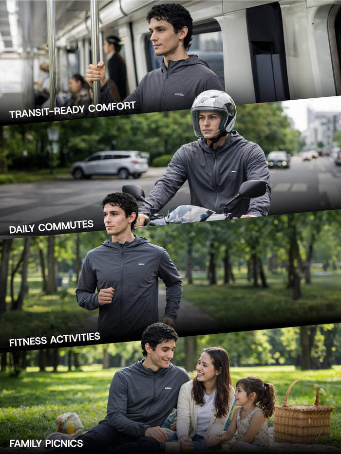 Men's Dark Grey Sun Jacket | AirWeave™