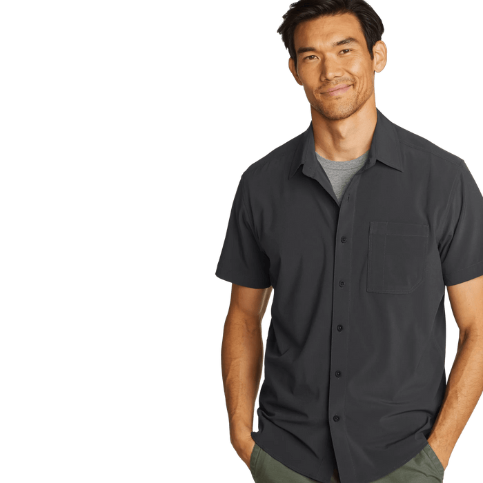 Men's Departure One-Pocket Shirt-Carbon-Regular-1