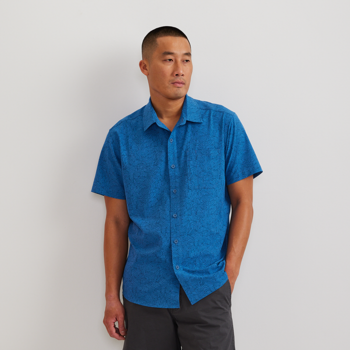 Men's Departure One-Pocket Shirt-Tile Blue-Regular-C1