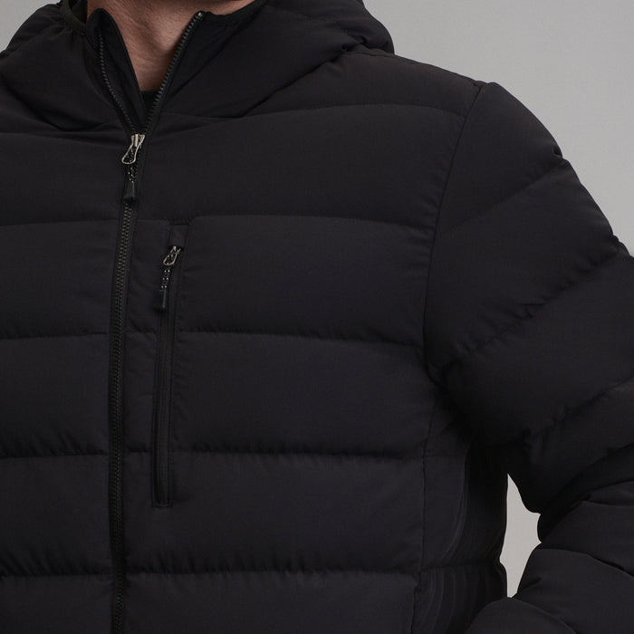 EB Stretch Down Hooded Jacket-Black-3