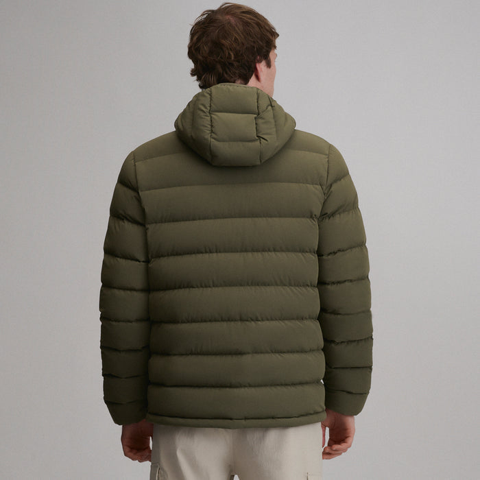 EB Stretch Down Hooded Jacket-Dark Fatigue-7