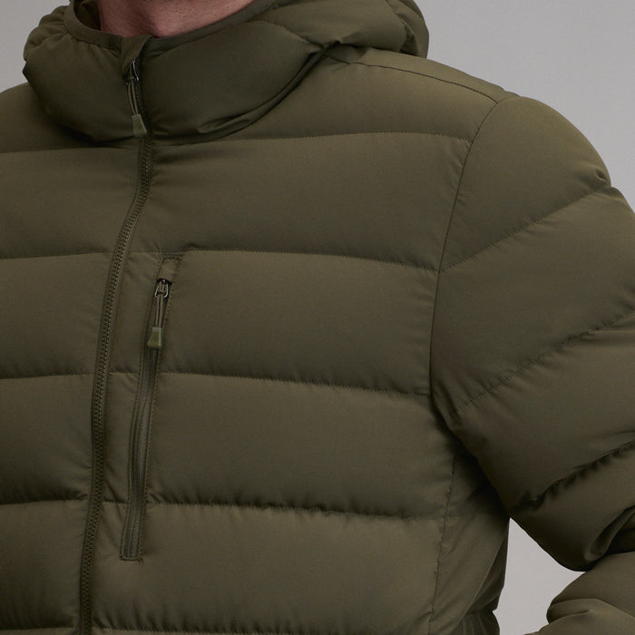 EB Stretch Down Hooded Jacket-Dark Fatigue-8