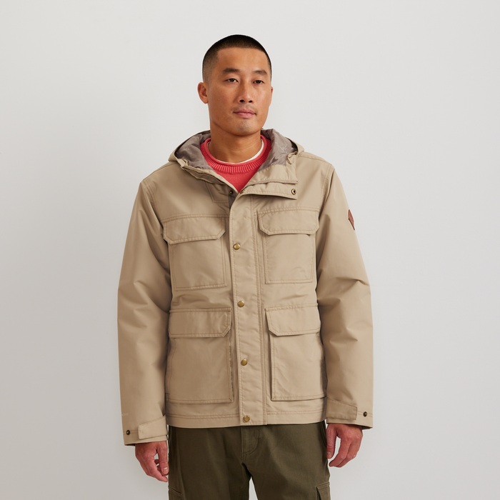 Men's Friday Harbor Rain Jacket-Light Khaki-Regular-C1