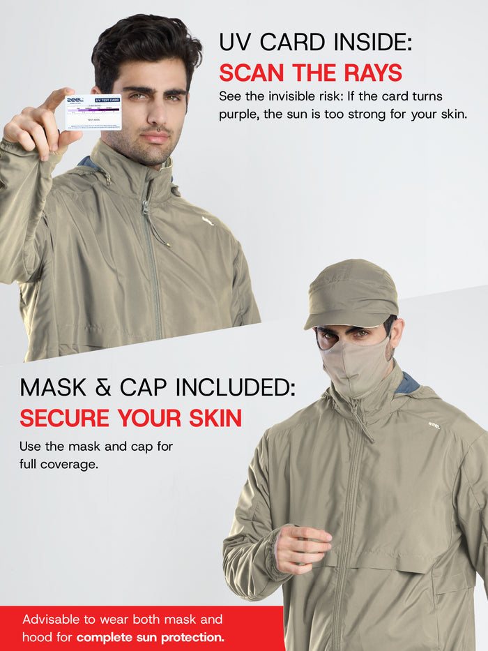 Men's Khaki Sun Jacket | AirDrive™