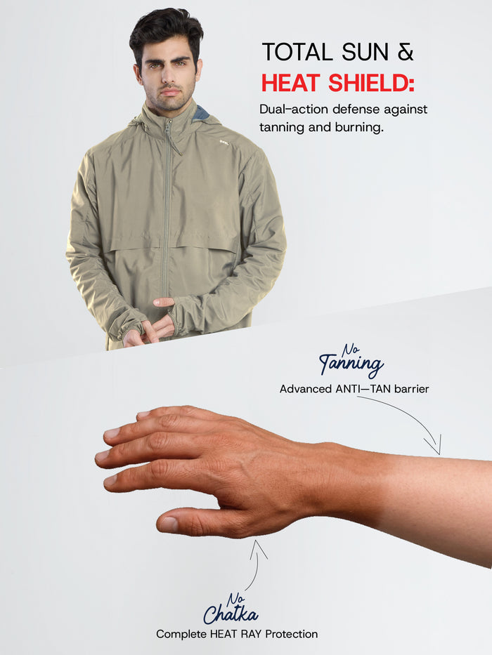 Men's Khaki Sun Jacket | AirDrive™