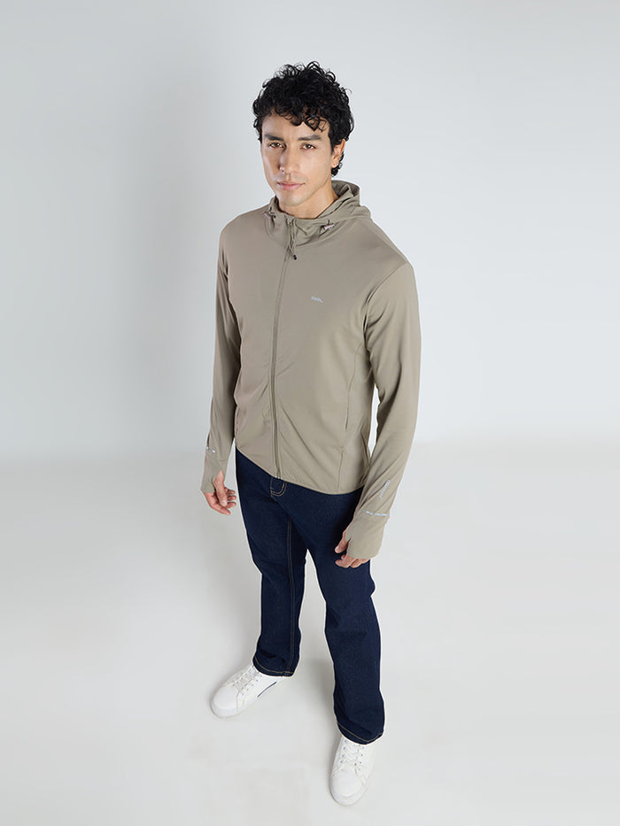 Men's Khaki Sun Jacket | AirWeave™