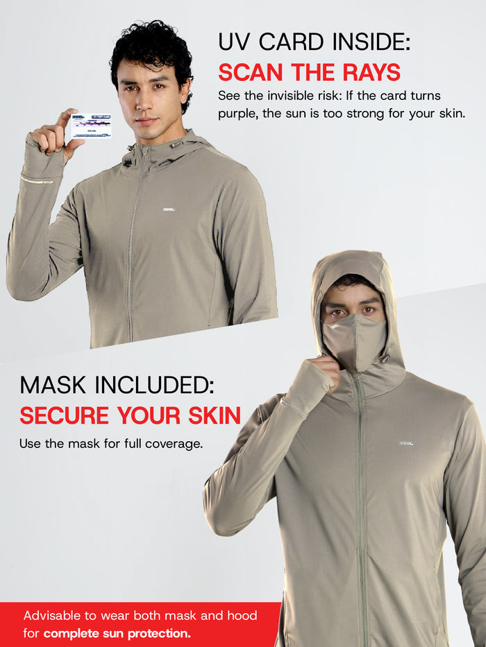 Men's Khaki Sun Jacket | AirWeave™