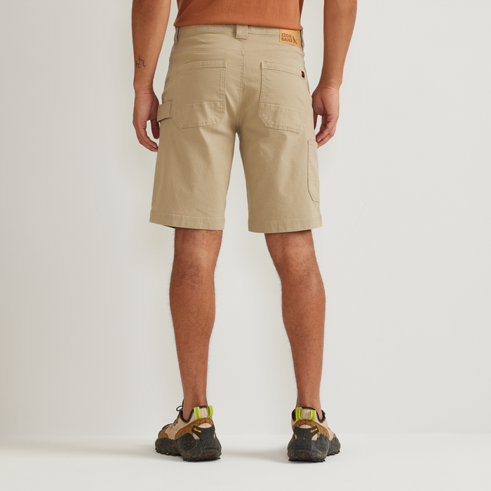 Men's Mountain Flex 2.0 Canvas Shorts-Light Khaki-Regular-F1