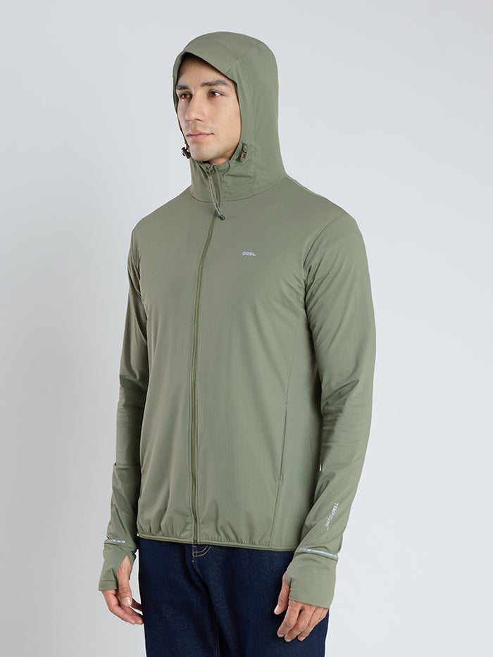 Men's Olive Green Sun Jacket | AirWeave™