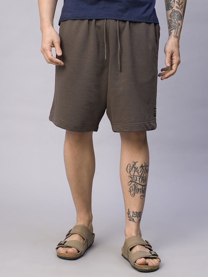 Men's Organic Cotton Regular Fit Shorts Brown