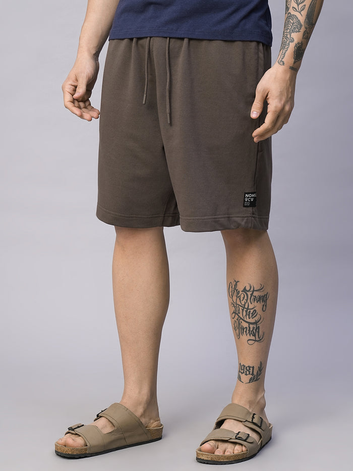 Men's Organic Cotton Regular Fit Shorts Brown