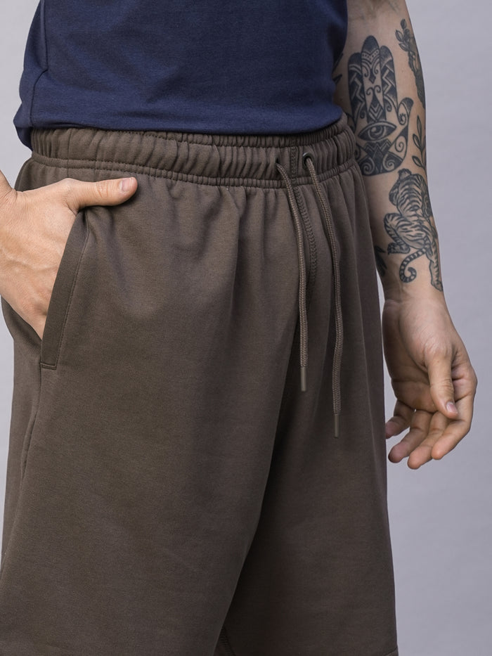 Men's Organic Cotton Regular Fit Shorts Brown