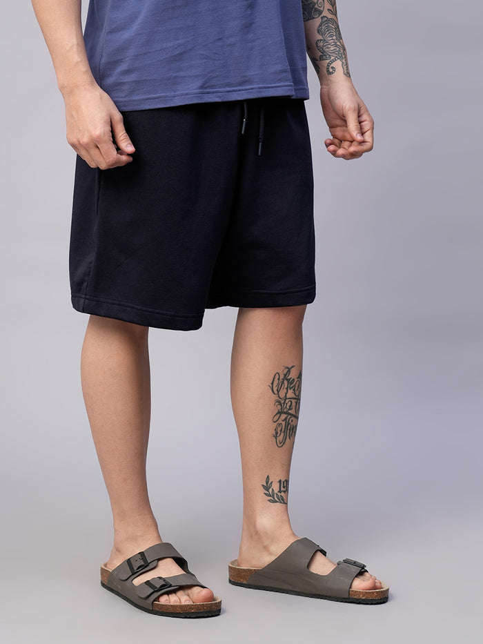 Men's Organic Cotton Regular Fit Shorts Navy