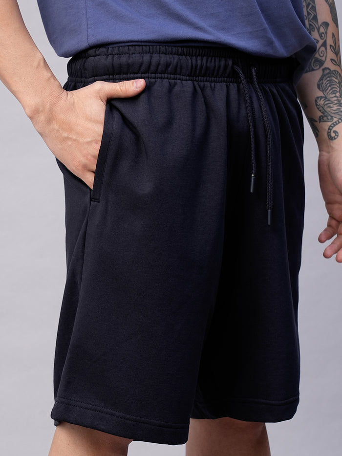 Men's Organic Cotton Regular Fit Shorts Navy