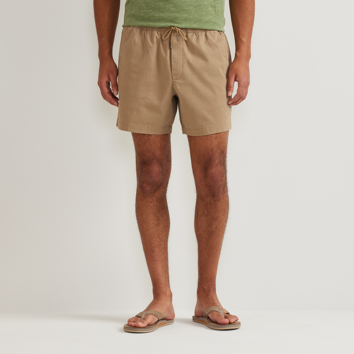 Men's Po Twill Short-Dk Khaki-Regular-C1