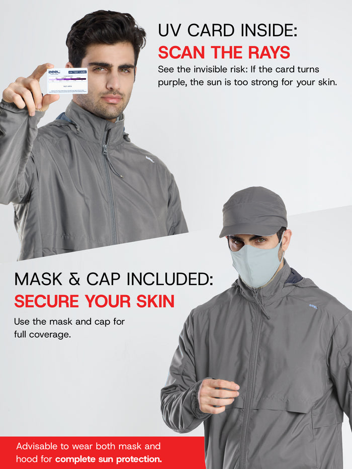 Men's Silver Grey Sun Jacket | AirDrive™