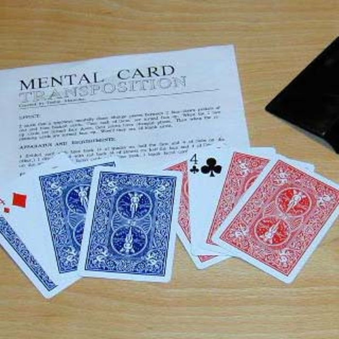 Mental Card Transposition! - Two Thought of Cards Change Places and Color!