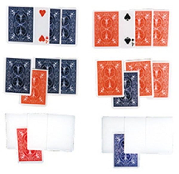 Mental Card Transposition! - Two Thought of Cards Change Places and Color!