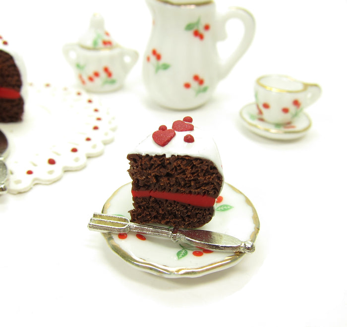 Polymer Clay Miniature Dollhouse Cake Slice