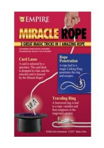 Miracle Rope - Perform Three Great Easy To Do Magic Tricks With This Magic Rope