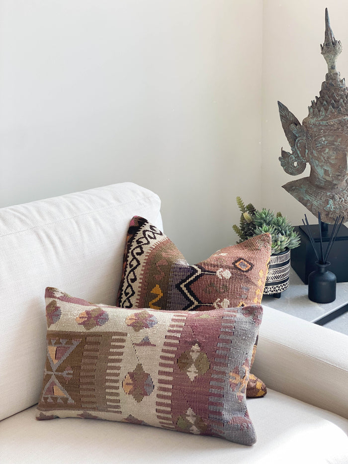 Mischief V Kilim Pillow (18x18)