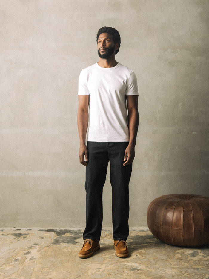 Modelshot / Dark Grey Denim / Detail