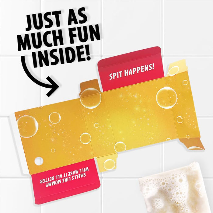 Mom Spit Extra Strength Soap - Funny Soap - Stocking Stuffer - Jokes, Gags, Pranks