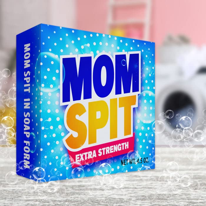 Mom Spit Extra Strength Soap - Funny Soap - Stocking Stuffer - Jokes, Gags, Pranks