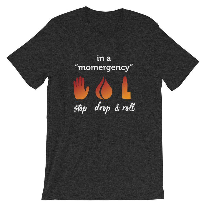 "Momergency" (Dark) Short-Sleeve Unisex T-Shirt at Your Oil Tools
