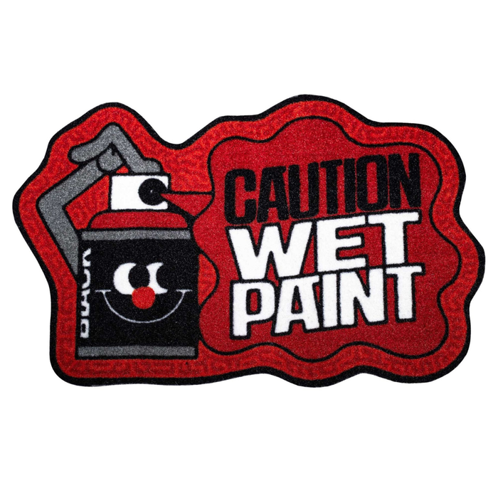 Montana Doormat Caution Fußmatte Red