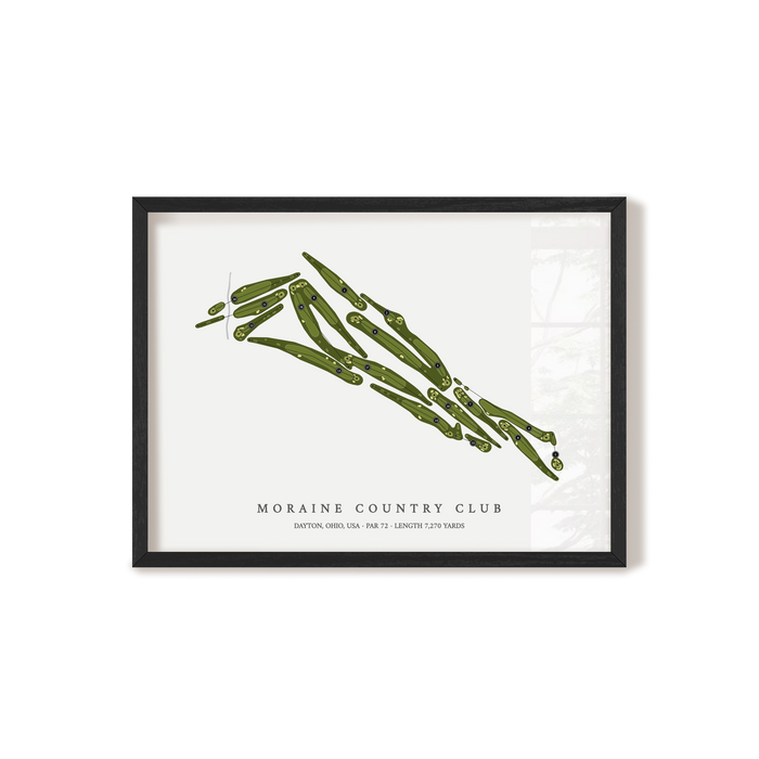 Moraine Country Club | Golf Course Map | Black+Frame