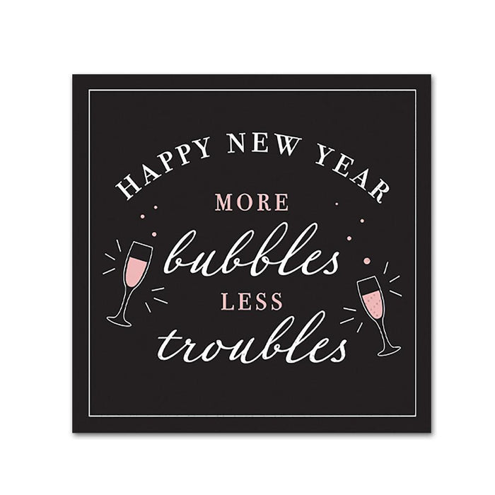More Bubbles New Year's Party Cocktail Napkins