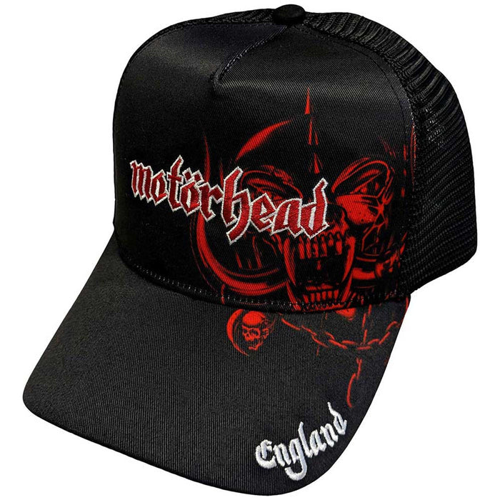 MOTORHEAD - ENGLAND RED WARPIG - Mesh Back Cap Black