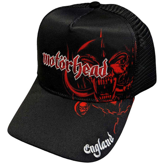 MOTORHEAD - ENGLAND RED WARPIG - Mesh Back Cap Black