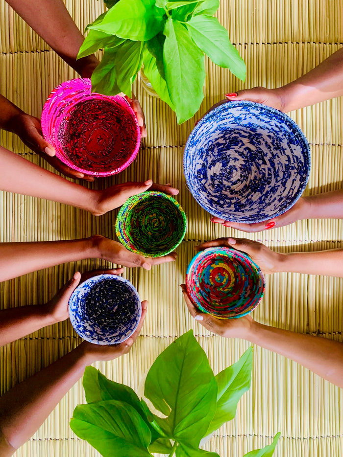 Multi-Coloured Chitenge Cheer Bowls