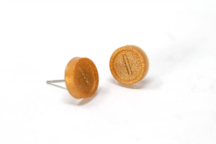 Mario Coin Earrings, Super Mario Odyssey, Mario Jewelry, Nintendo Gift