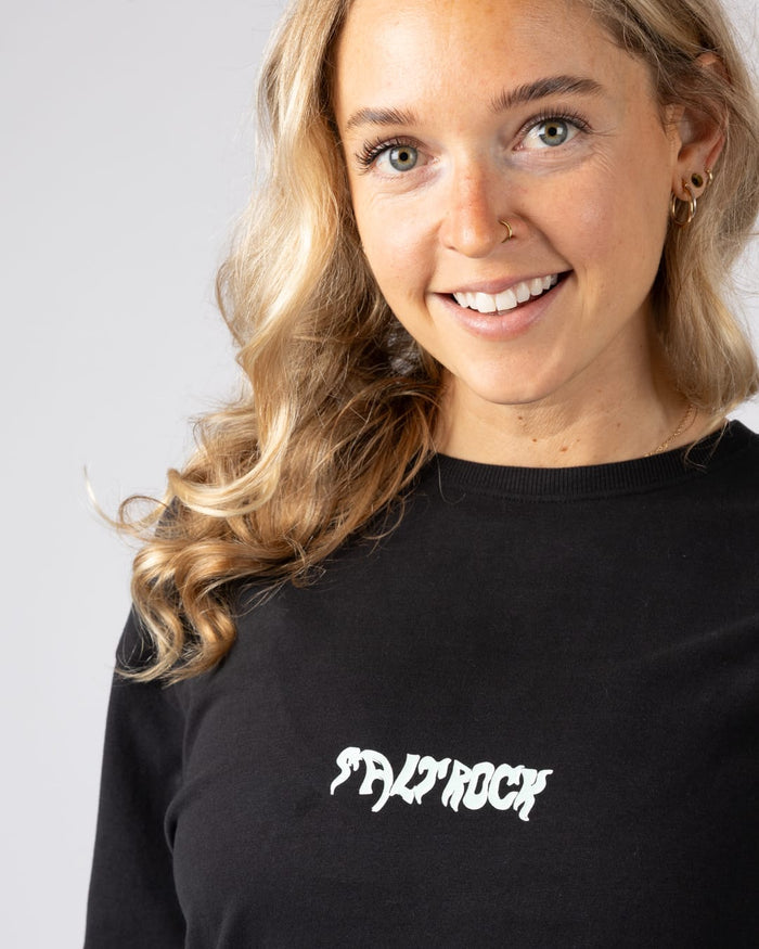 Mystic Skulls Womens Short Sleeve T-Shirt in Black