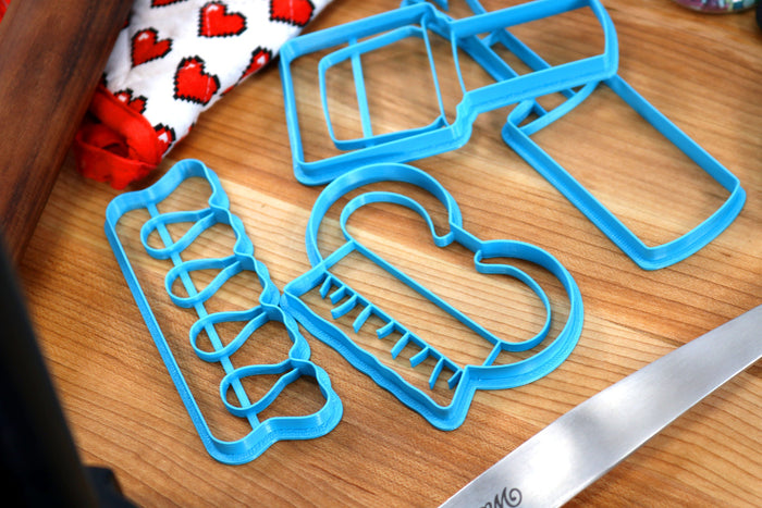 Nail Care Cookie Cutters - Nail Brush, Nail File, Nail Polish, Polish Brush, Toe Seperator - Pedicure Cookie Cutter, Manicure Cookie Cutter