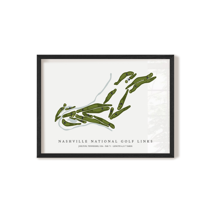 Nashville National Golf Links | Golf Course Map | Black+Frame