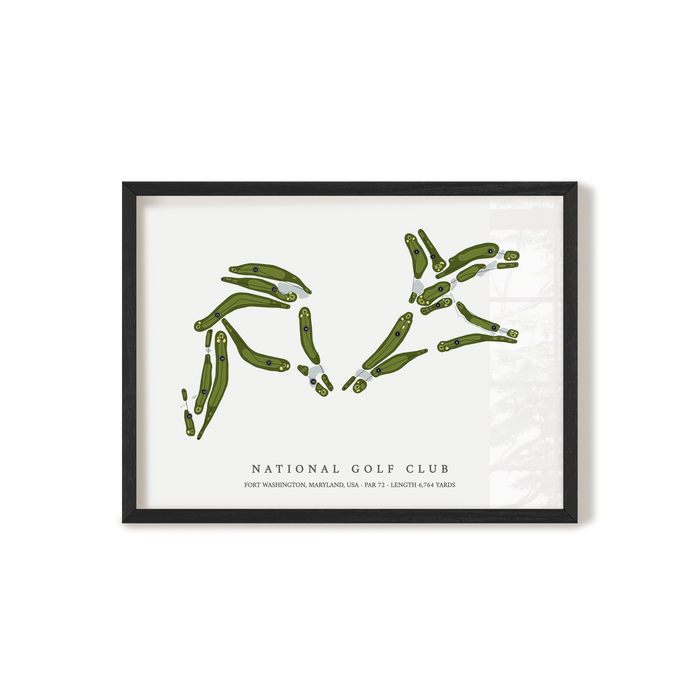 National Golf Club | Golf Course Map | Black+Frame