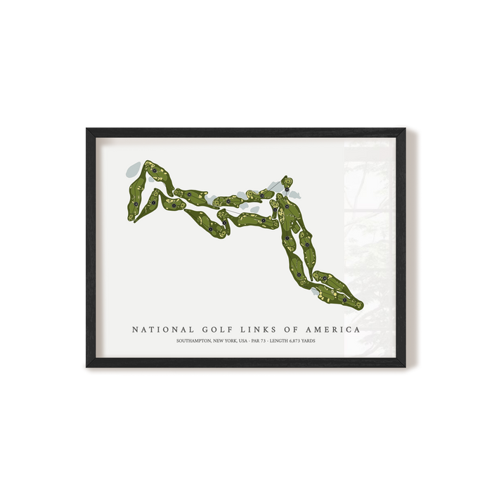 National Golf Links of America | Golf Course Print | Black+Frame