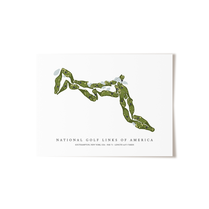 National Golf Links of America | Golf Course Print | Unframed