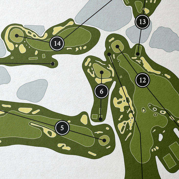 National Golf Links of America | Golf Course Print | Close+Up