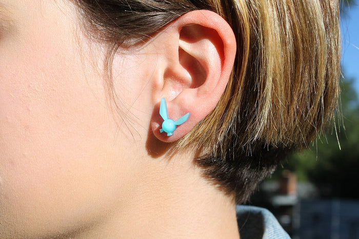 Zelda Earrings Glow in the Dark Navi -Stainless Steel Stud- Legend of Zelda Breath of the Wild  - Nintendo/Zelda Gift