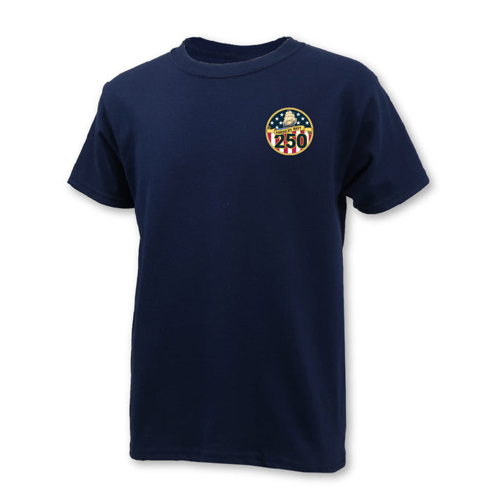 Navy 250th Anniversary Youth T-Shirt